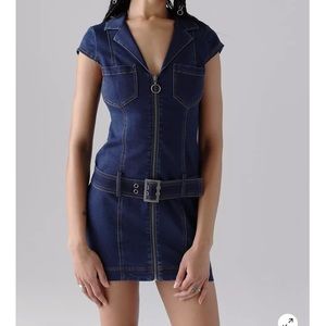 UO Dion Denim Mini Dress